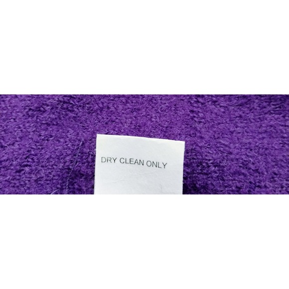 Appleseed's Petite Wool Jacket Purple Button Front Pockets Coat PL - Picture 7 of 8